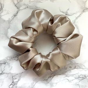 2 for $10 Gold satin scrunchie